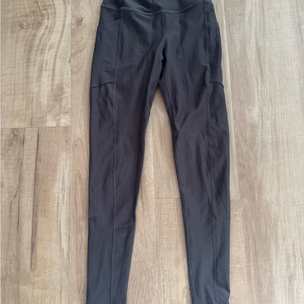 Dark Grey High-Waist Athletic Leggings